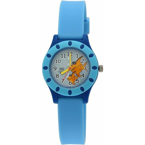 фото Наручные часы q&q vq13-005, голубой, мультиколор