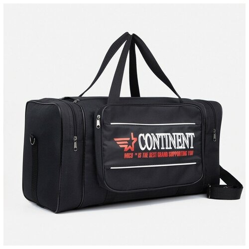 фото Сумка спортивная на молнии, 3 наружных кармана, цвет чёрный sarabella