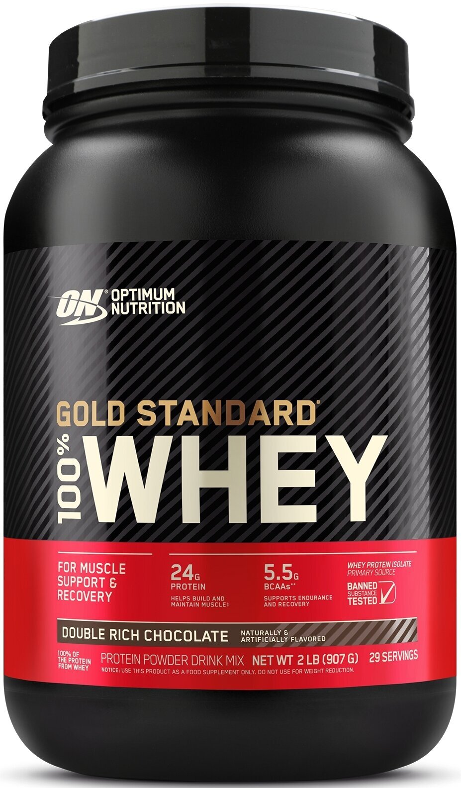 Optimum Nutrition 100% Whey Gold Standard (941 грамм) - Клубника-Банан