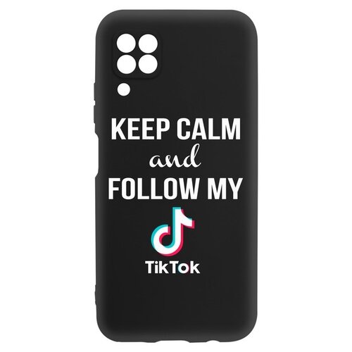 фото Чехол-накладка krutoff silicone case tiktok для huawei p40 lite черный krutoff group