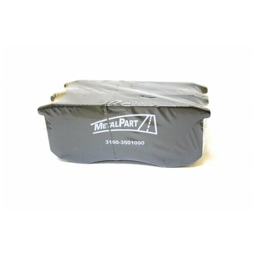 Колодки переднего дискового тормоза УАЗ MetalPart бесшумные, полутвердая смесь