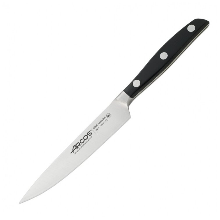 Нож для чистки овощей ARCOS Manhattan 13 см 161100 Испания, нержавеющая сталь, черный