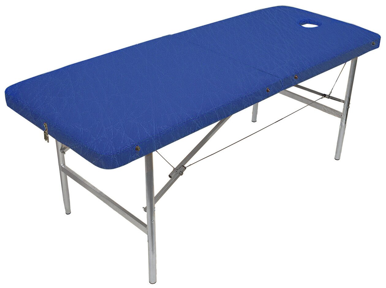 Массажный стол Your Stol универсальный XL, 190х70, синий - фотография № 1