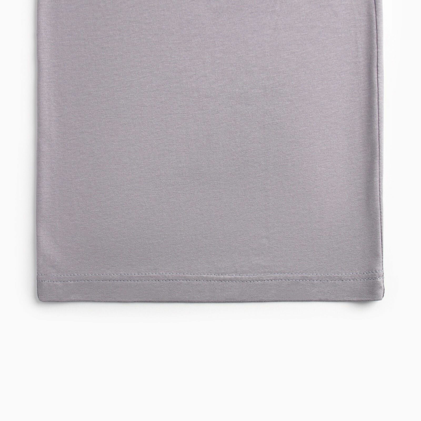 Комплект женский (лонгслив, брюки) MINAKU: Home collection цвет серый, размер 46 - фотография № 6