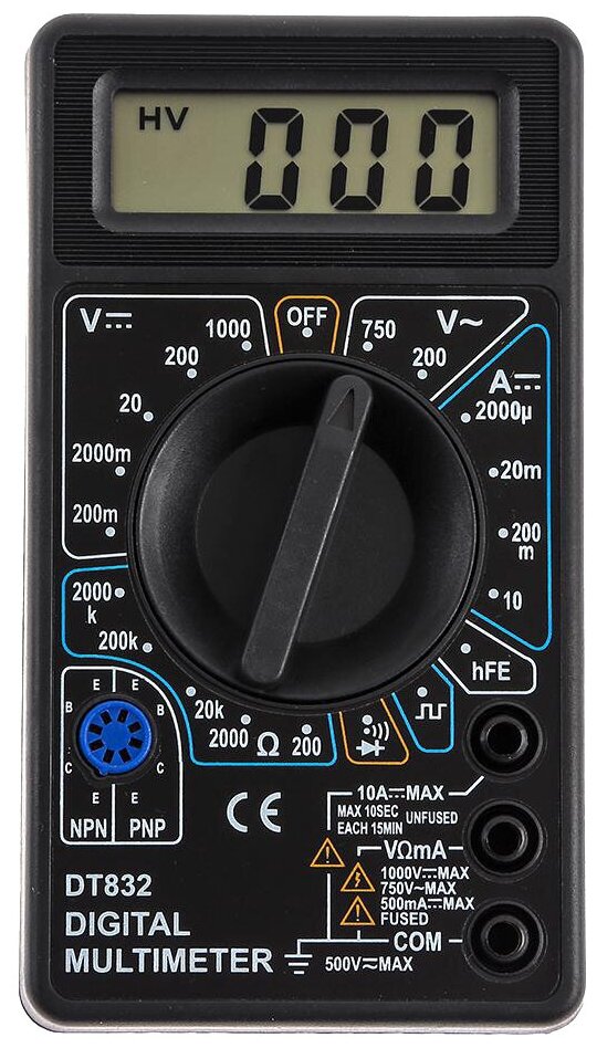 Изображение Тестер электросети цифровой TEK DT 832