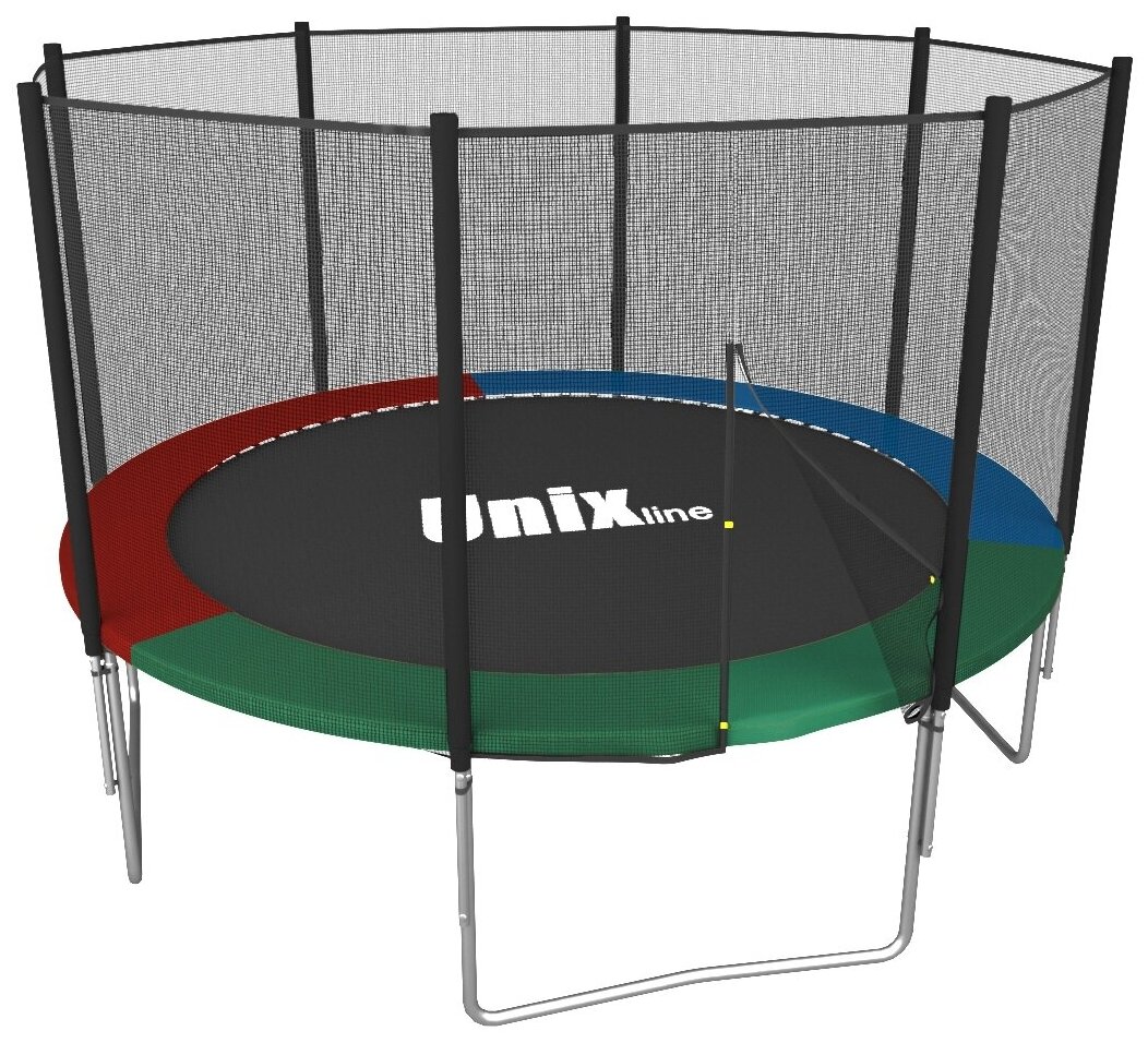 Каркасный батут Unix Line 10ft Simple (outside) 305х305х241 см , мультиколор