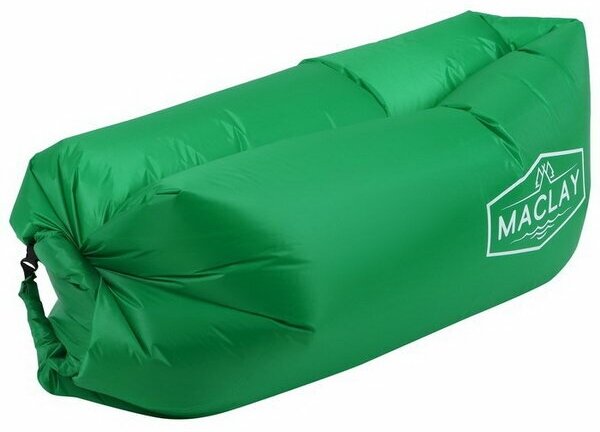 Надувной диван "Ламзак", 190Т, 180х70х45 см, цвет зелёный