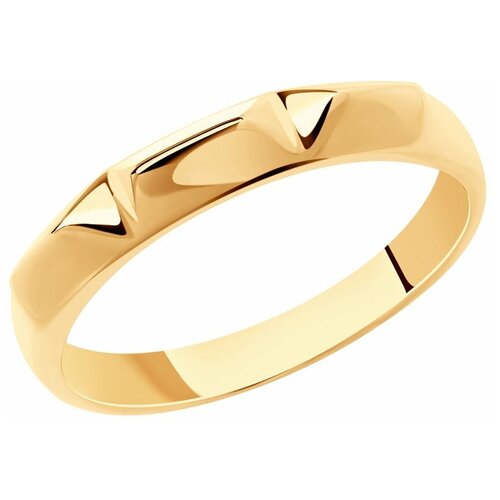 фото Sokolov кольцо из золочёного серебра 93010848, размер 17.5