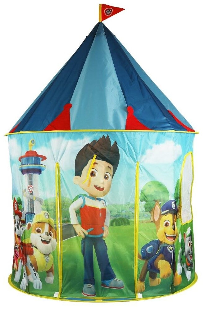 Палатка детская игровая Щенячий Патруль, 100х135х100 см. в сумке Играем Вместе GFL-510-PP