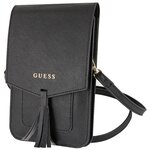 Чехол для смартфона Guess Wallet Bag Saffiano look, чёрный - изображение