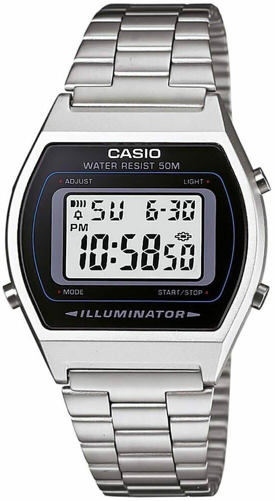 Наручные часы CASIO Vintage, серебряный/черный