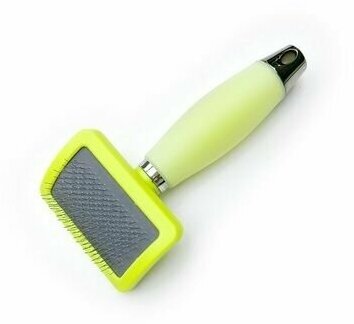 фото PET STAR Пуходерка пластиковая с силиконовой ручкой, L