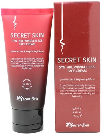 Secret Skin Wrinkleless Face Cream (50 г) Крем от морщин со змеиным пептидом Syn-Ake