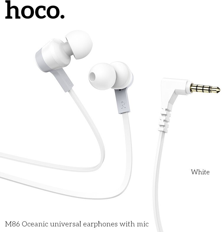 Наушники с микрофоном Hoco M86 Oceanic, белый