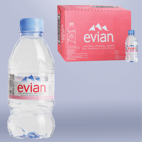 Вода негазированная минеральная EVIAN (Эвиан), 0,33 л, пластиковая бутылка, 13860 - фотография № 11