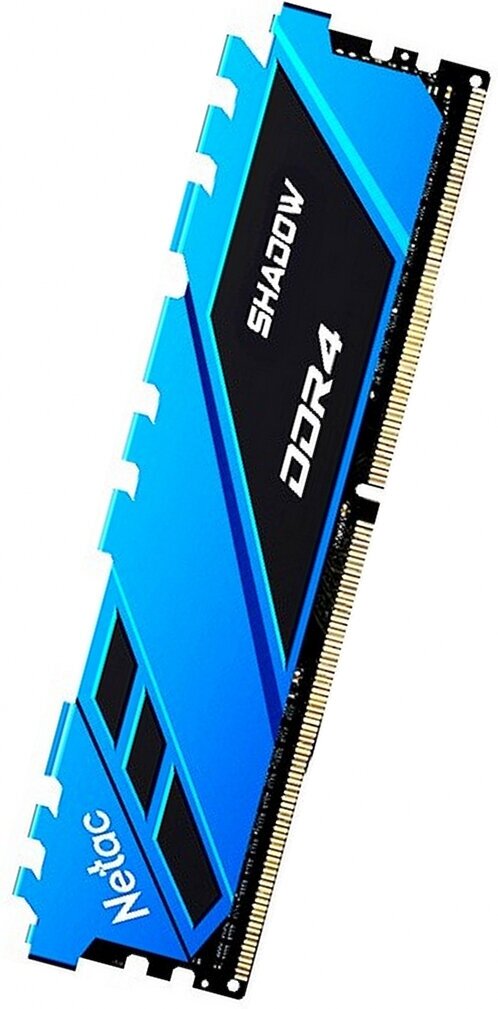 Оперативная память NETAC DDR4 8Gb 2666MHz pc-21300 Netac Shadow Blue (NTSDD4P26SP-08B) - фотография № 5