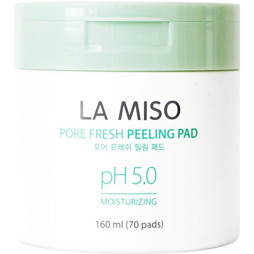 La Miso Отшелушивающие пилинг салфетки для лица рH 5.0 Pore Fresh Peeling Pad. Объем: 70 шт скрабы и пилинги la miso очищающие и отшелушивающие салфетки для лица рh 5 0