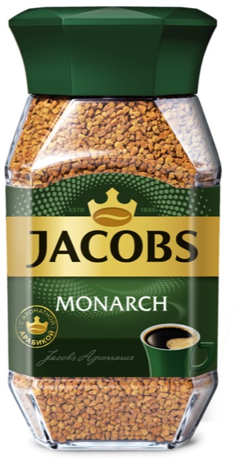 Кофе растворимый Jacobs Monarch, стеклянная банка, 47,5 г 1770343