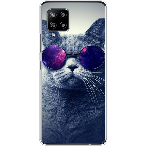 Силиконовый чехол на Samsung Galaxy A42 / Самсунг Галакси А42 Космический кот