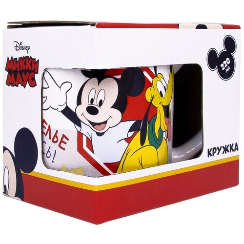 фото Кружка в подарочной упаковке 220 мл "mickey mouse" (микки маус) дизайн 1, фарфор nd play
