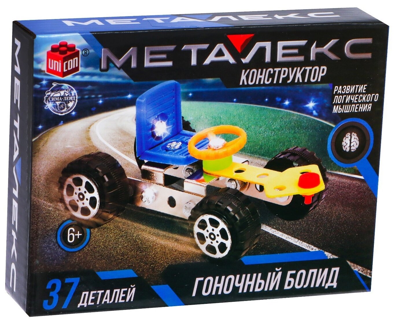 Конструктор UNICON Металекс 874066 Гоночный автомобиль