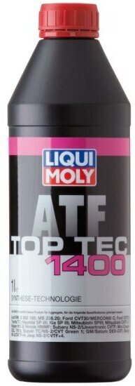 Трансмиссионное масло Liqui Moly CVT Top Tec ATF 1400 для вариаторов, HC-синтетическое, 1 л.