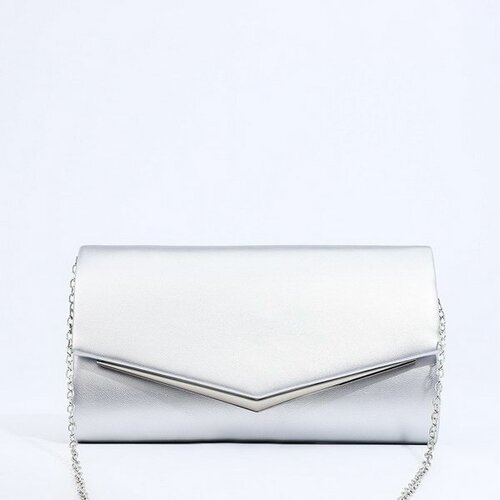 фото Сумка клатч сима-ленд, серебряный сима-лэнд