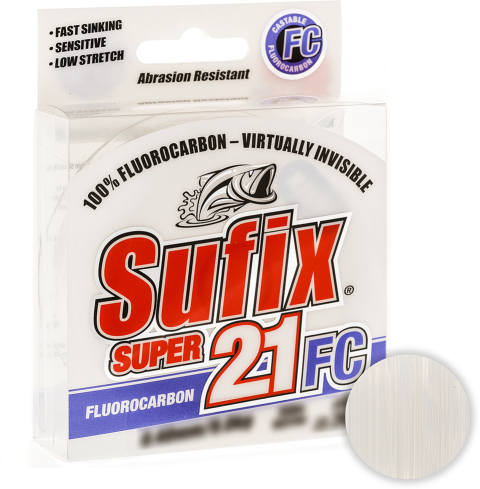 Флюорокарбон Sufix Super 21 Fluorocarbon 150м. 0.18мм. CLEAR