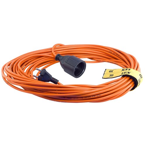 Удлинитель-шнур LUX УС1-О-20, 1 розетка, б/з, 10А / 1320 Вт 1 20 м 0.75 м² оранжевый