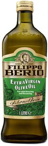 Масло оливковое Filippo Berio Extra Virgin, нерафинированное 1 л, 1 шт