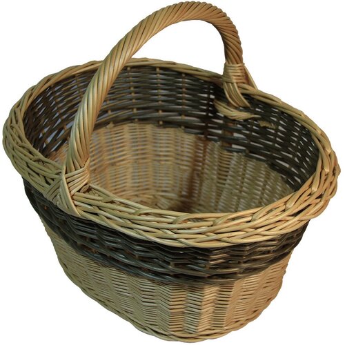Корзина на 7 литров, овальная, грибная, для походов в лес, для дачи и сада