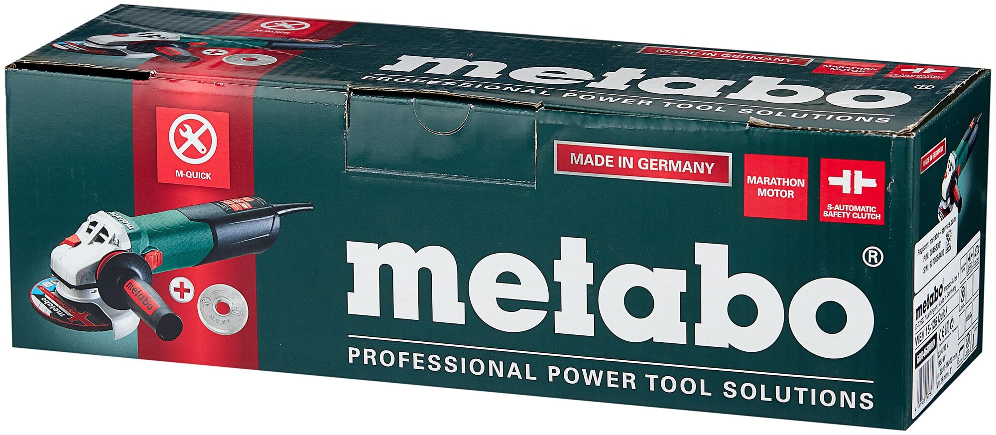 Углошлифовальная машина Metabo WEV 15-125 Quick 125 мм 1550 Вт - фото №2