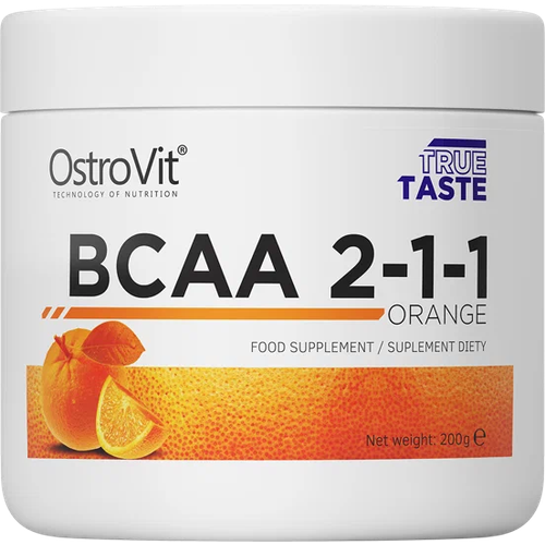 Ostrovit BCAA 2:1:1 (200 гр) (апельсин) аминокислота ostrovit 2 1 1 апельсин 200 гр