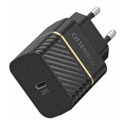 Блок питания OtterBox USB-C, 20 W, для быстрой зарядки, Black Shimmer, черный (78-80348)