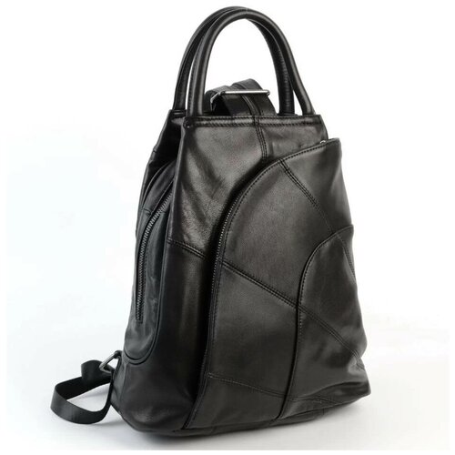 фото Кожаный рюкзак 9217 блек (122956) fuzi house