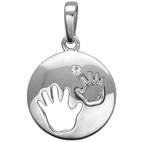 фото Эстет подвеска с 1 фианитом из серебра 01п153582