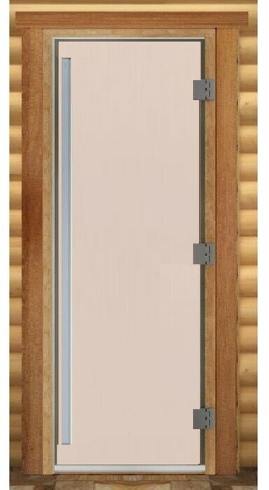 Дверь для бани "Престиж сатин" 1900х700 мм. Левая (петли слева) - фотография № 12