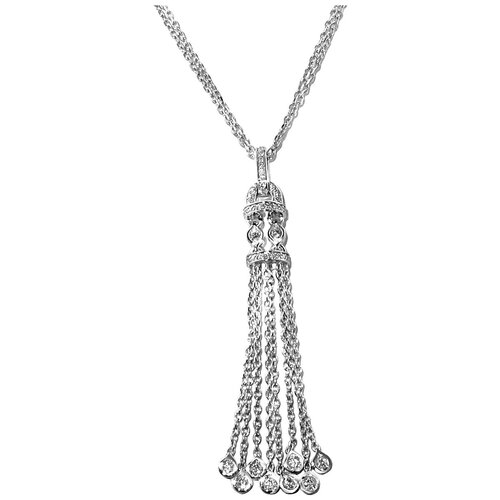 фото Эстет золотое колье-подвеска с бриллиантами, якорная 01л621585, 45 см, 10.13 г