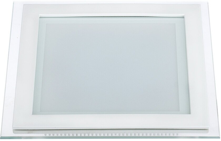 Встраиваемый светильник-панель 12W Белый теплый 015562 LT-S160x160WH стекло 220V IP20 квадратный белый