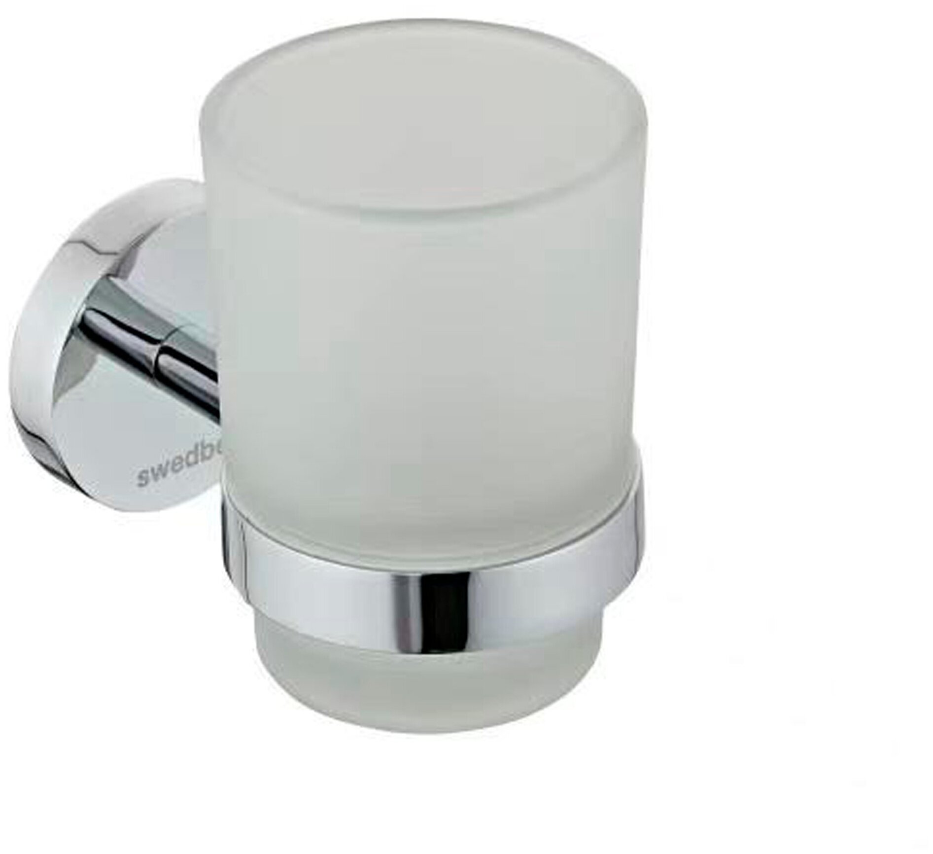 фото Стакан подвесной с держателем для зубных щеток Swedbe Attribut 9813, хром