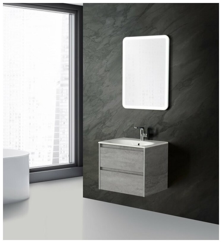 Мебель для ванной BelBagno KRAFT-600 Cemento Grigio