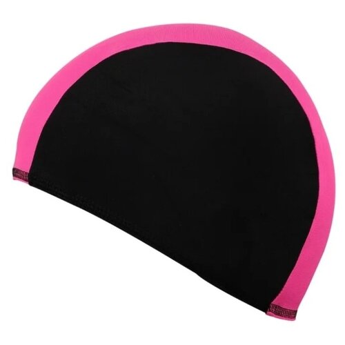Шапочка для плавания Indigo SM-089, черно-розовый шапочка для плавания ткань lucra sm однотонная sm 091 синий
