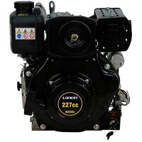 Двигатель Loncin Diesel LCD230FD D20 5А (LCD170FD) (5л. с, 227куб. см, вал 20мм, ручной и электрический старт, катушка 5А)