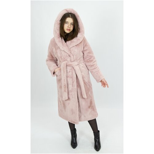Пальто  зимнее, размер 48, розовый