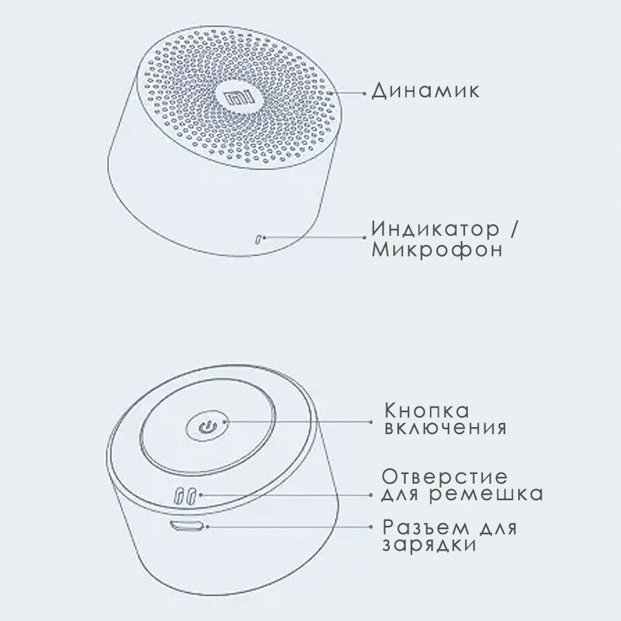 Портативная колонка XIAOMI Mi Compact Bluetooth Speaker 2, 5Вт, белый - фото №9