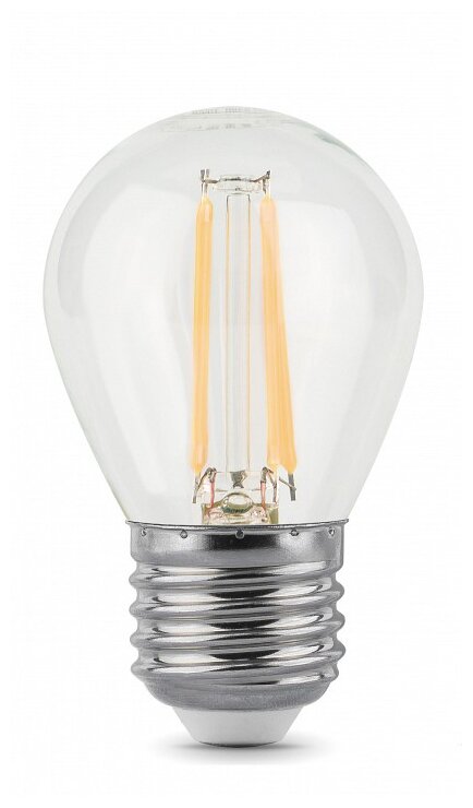 Лампа светодиодная gauss 105802109, E27, G45, 9 Вт, 2700 К