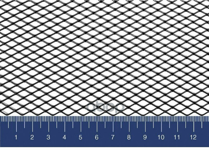 Сетка Защитная Металлическая Размер 1000 Х 250 Мм, Ячейка R10 (Ромб 10 Мм), Универсальная Для Защиты Радиатора, Алюминиевая, .