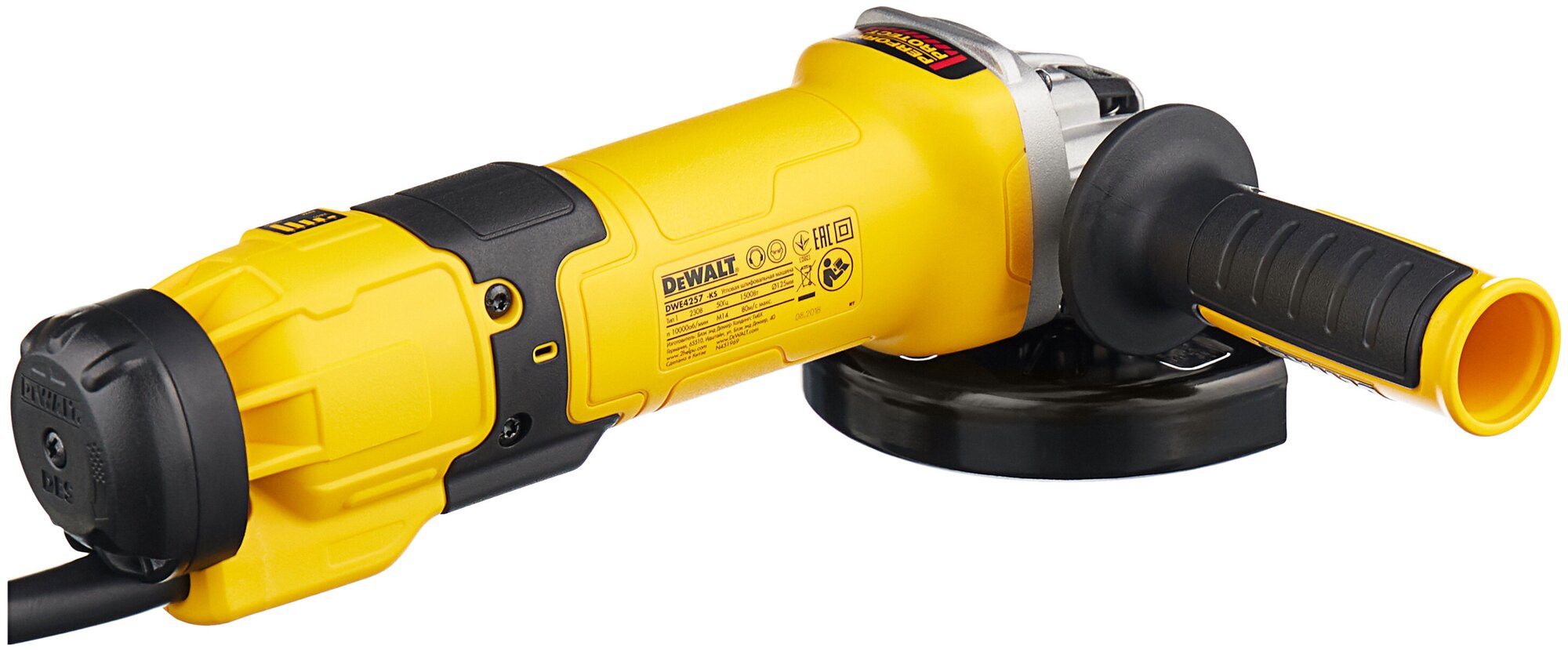 Углошлифовальная машина (болгарка) DEWALT DWE4257