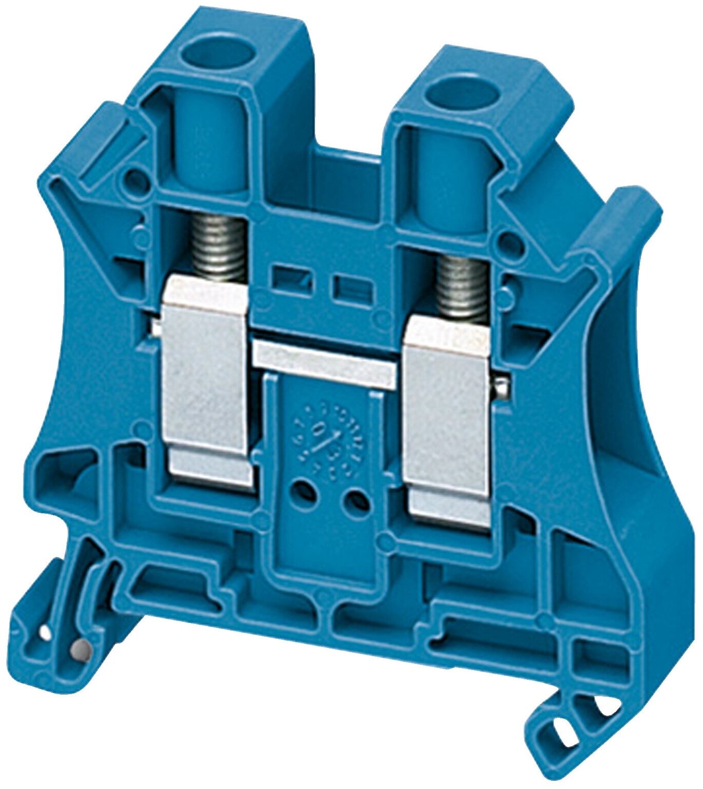 Клеммник винтовой на DIN-рейку 10 мм.кв. (синий), 2 точки подкл. Schneider Electric, NSYTRV102BL