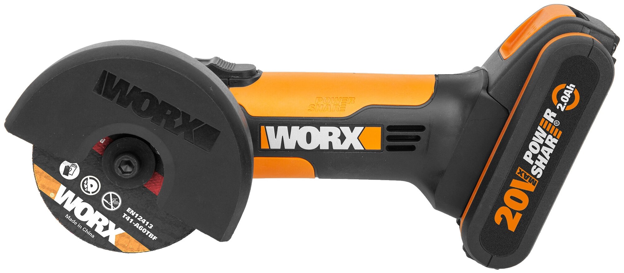 Угловая шлифмашина WORX WX801 аккумуляторная кейс
